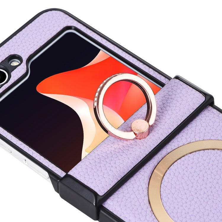 For Samsung Galaxy Z Flip6 / Flip7 FE MagSafe Ring Holder Three-stage Folding Phone Case