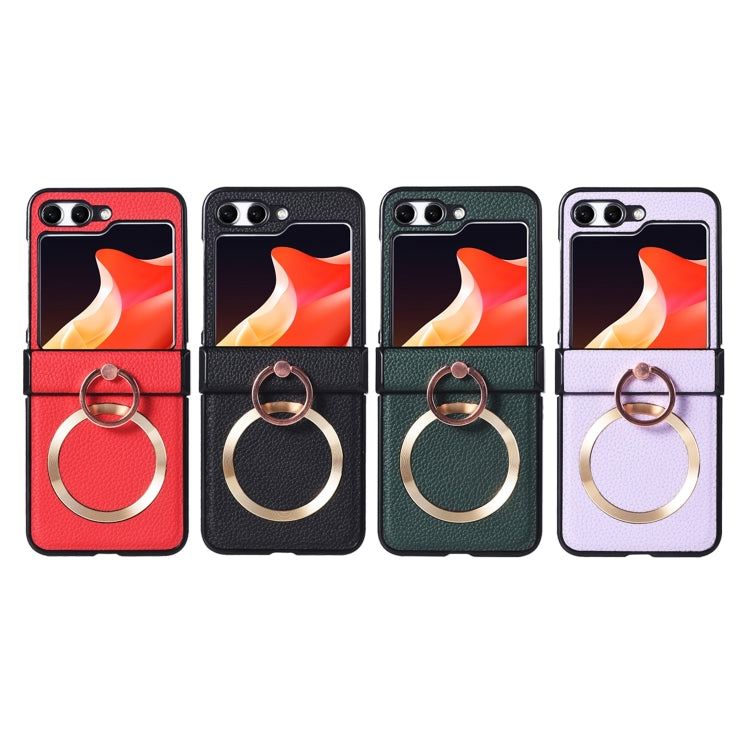 For Samsung Galaxy Z Flip6 / Flip7 FE MagSafe Ring Holder Three-stage Folding Phone Case
