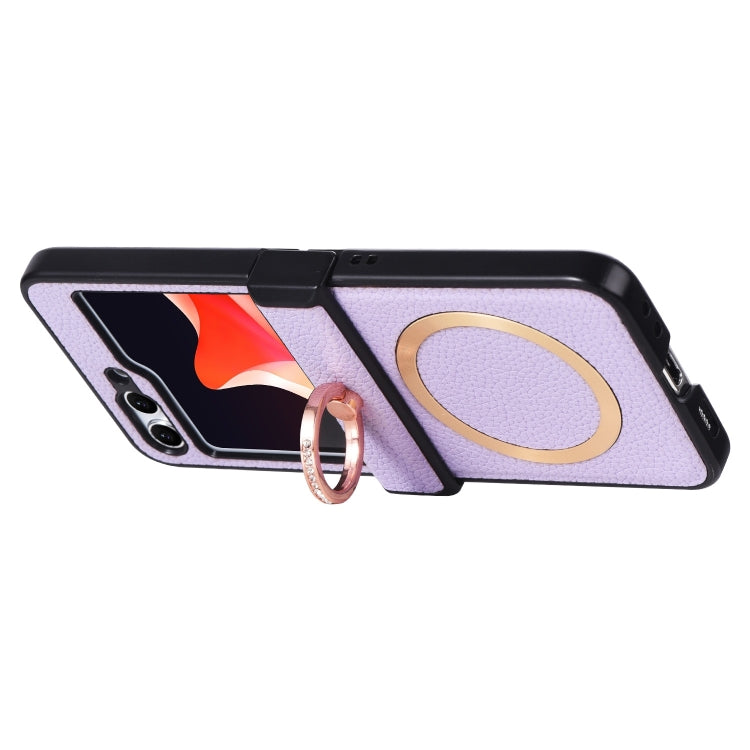 For Samsung Galaxy Z Flip6 / Flip7 FE MagSafe Ring Holder Three-stage Folding Phone Case