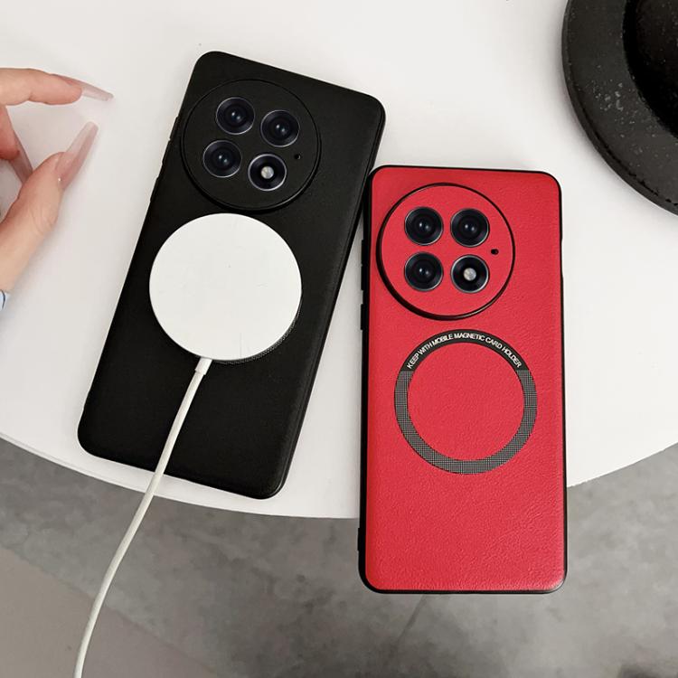For OnePlus 13 PU MagSafe Magnetic Phone Case