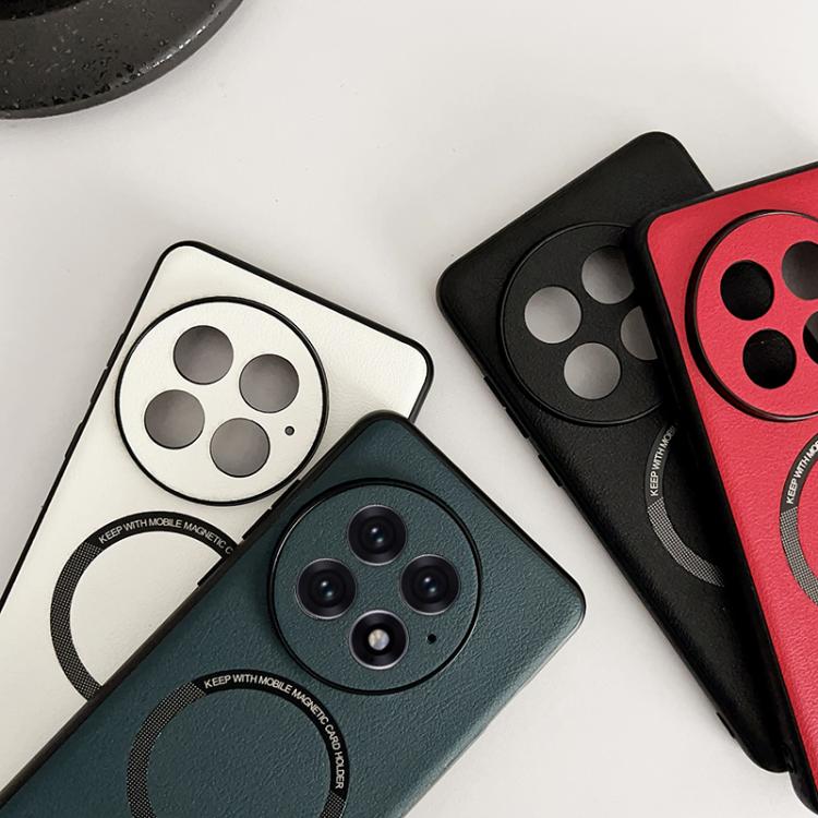 For OnePlus 13 PU MagSafe Magnetic Phone Case