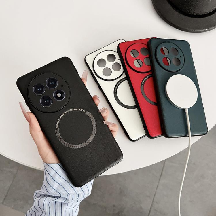 For OnePlus 13 PU MagSafe Magnetic Phone Case