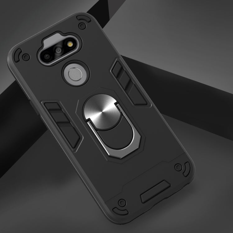 For LG K31 2 in 1 Armour Series PC + TPU Protective Case with Ring Holder
