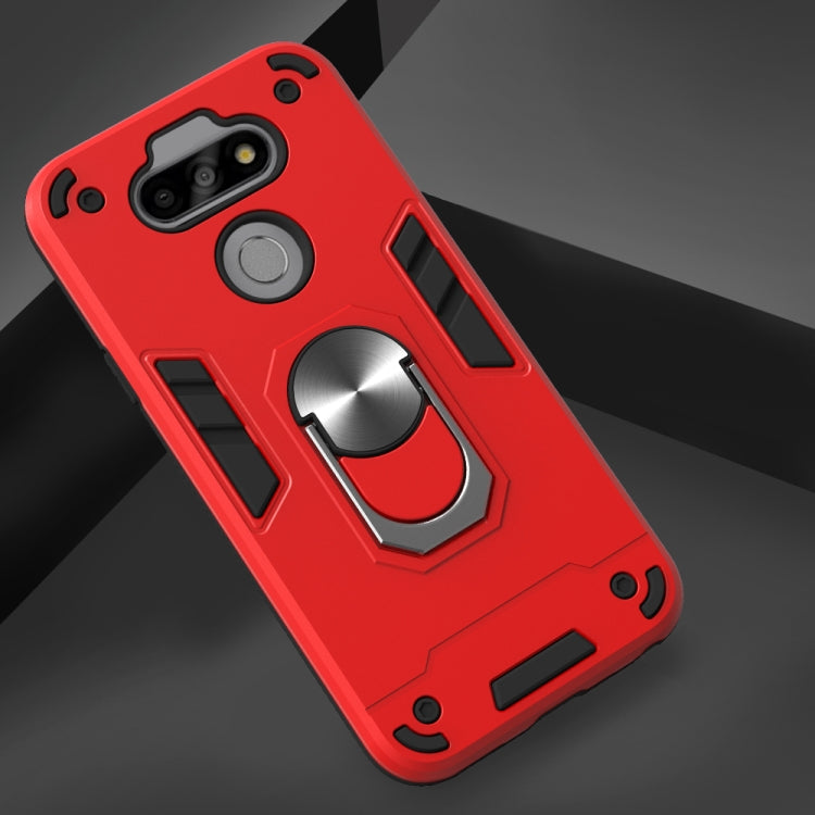 For LG K31 2 in 1 Armour Series PC + TPU Protective Case with Ring Holder