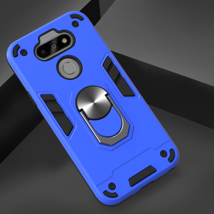 For LG K31 2 in 1 Armour Series PC + TPU Protective Case with Ring Holder