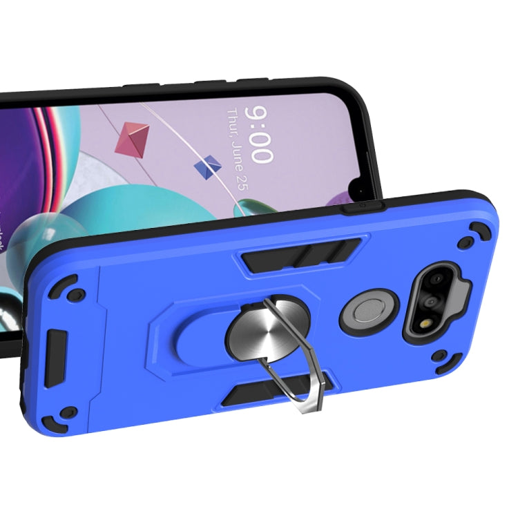 For LG K31 2 in 1 Armour Series PC + TPU Protective Case with Ring Holder