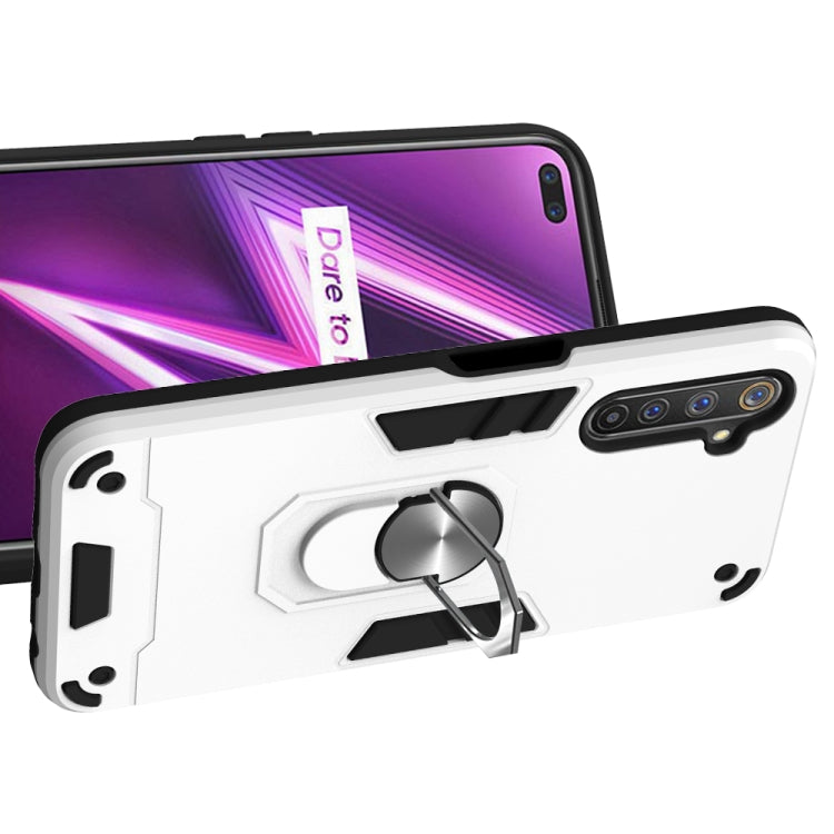 For OPPO Realme 6 Pro 2 in 1 Armour Series PC + TPU Protective Case with Ring Holder