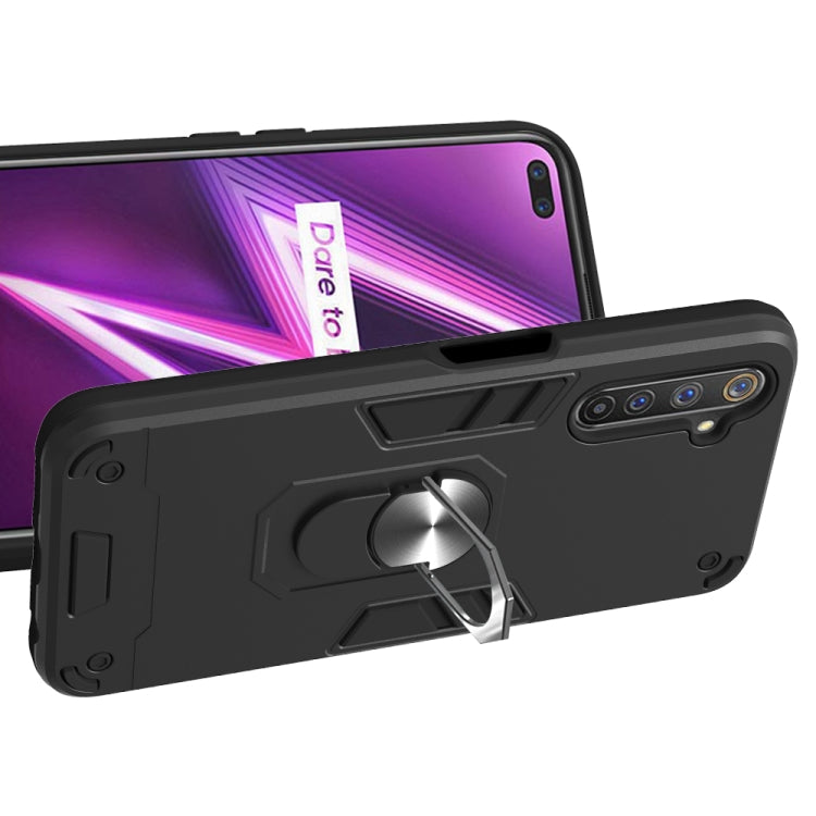 For OPPO Realme 6 Pro 2 in 1 Armour Series PC + TPU Protective Case with Ring Holder