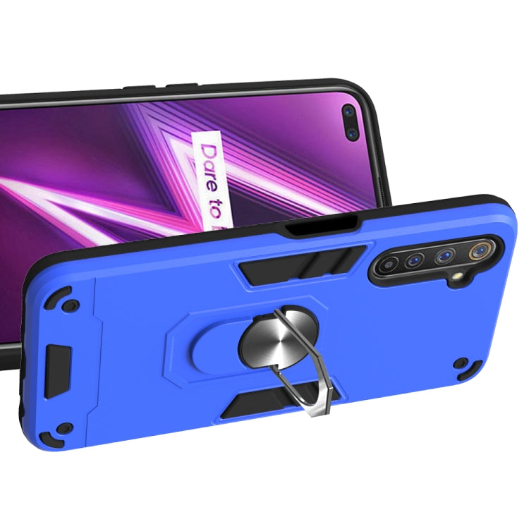 For OPPO Realme 6 Pro 2 in 1 Armour Series PC + TPU Protective Case with Ring Holder