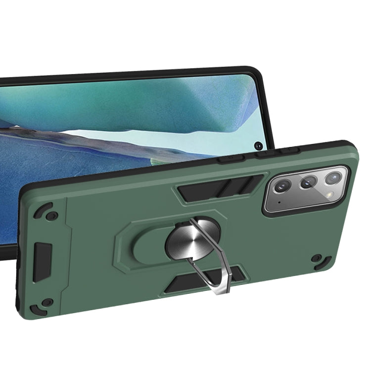 For Samsung Galaxy Note20 2 in 1 Armour Series PC + TPU Protective Case with Ring Holder