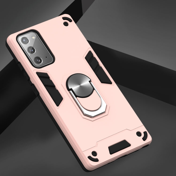 For Samsung Galaxy Note20 2 in 1 Armour Series PC + TPU Protective Case with Ring Holder