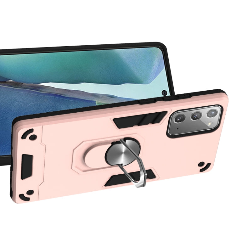 For Samsung Galaxy Note20 2 in 1 Armour Series PC + TPU Protective Case with Ring Holder