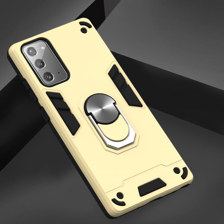 For Samsung Galaxy Note20 2 in 1 Armour Series PC + TPU Protective Case with Ring Holder