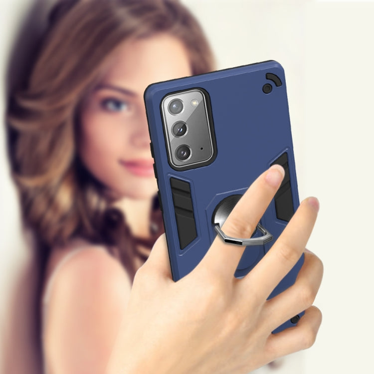 For Samsung Galaxy Note20 2 in 1 Armour Series PC + TPU Protective Case with Ring Holder