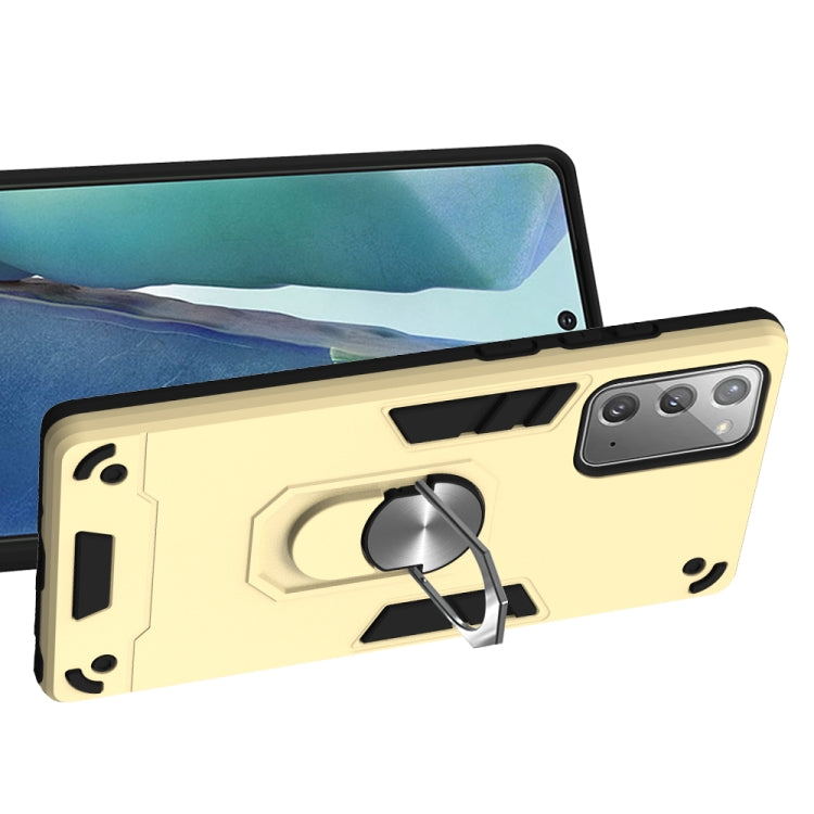 For Samsung Galaxy Note20 2 in 1 Armour Series PC + TPU Protective Case with Ring Holder