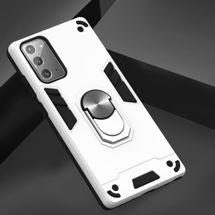 For Samsung Galaxy Note20 2 in 1 Armour Series PC + TPU Protective Case with Ring Holder