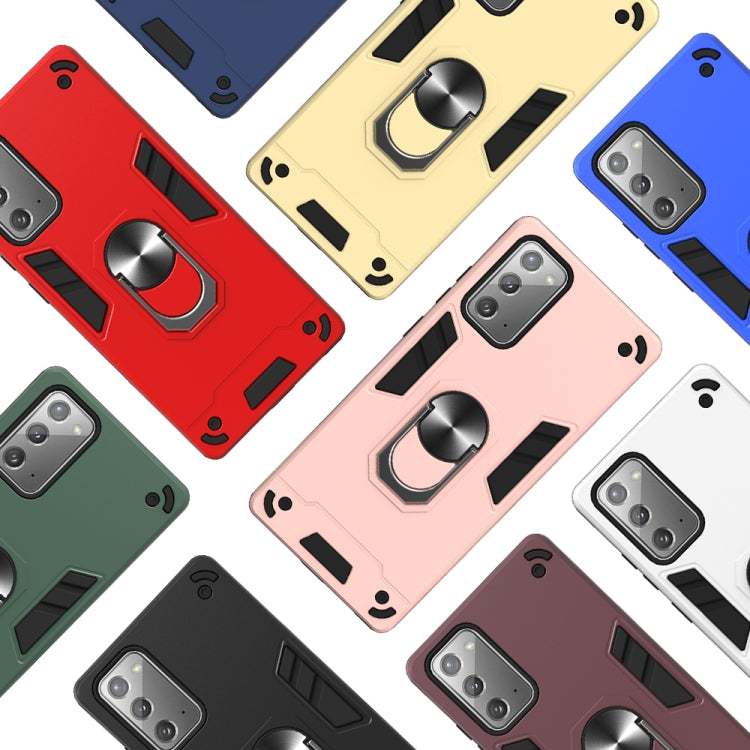 For Samsung Galaxy Note20 2 in 1 Armour Series PC + TPU Protective Case with Ring Holder
