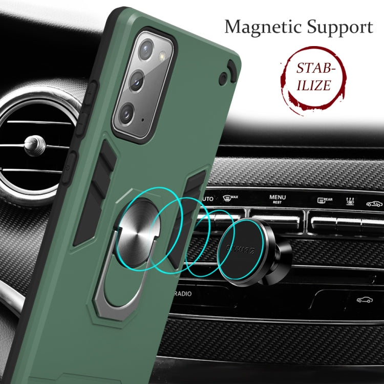 For Samsung Galaxy Note20 2 in 1 Armour Series PC + TPU Protective Case with Ring Holder