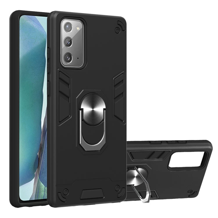 For Samsung Galaxy Note20 2 in 1 Armour Series PC + TPU Protective Case with Ring Holder