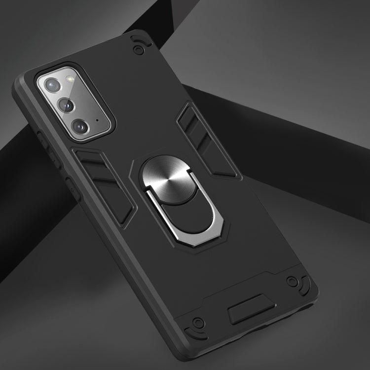 For Samsung Galaxy Note20 2 in 1 Armour Series PC + TPU Protective Case with Ring Holder