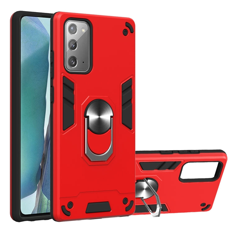 For Samsung Galaxy Note20 2 in 1 Armour Series PC + TPU Protective Case with Ring Holder