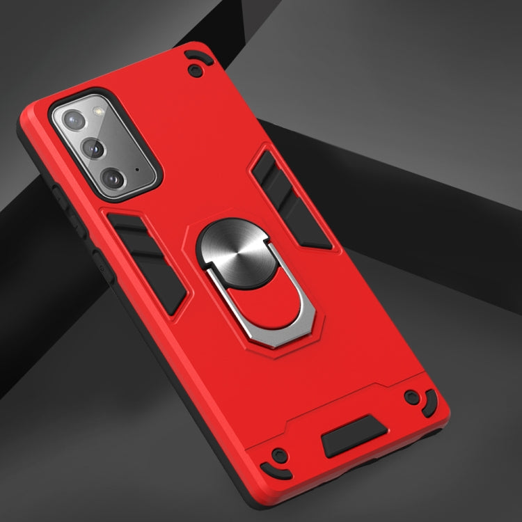 For Samsung Galaxy Note20 2 in 1 Armour Series PC + TPU Protective Case with Ring Holder