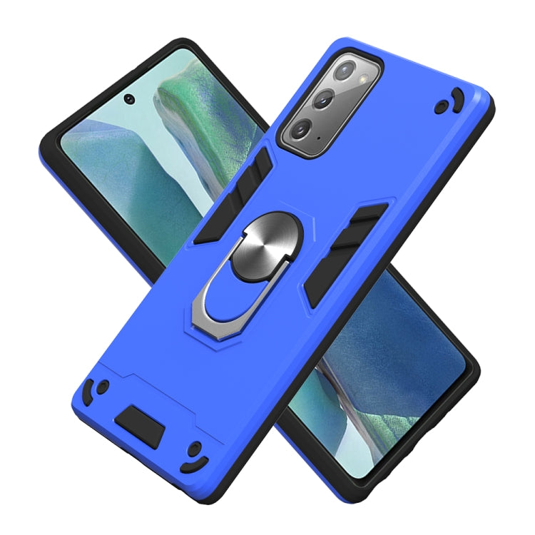 For Samsung Galaxy Note20 2 in 1 Armour Series PC + TPU Protective Case with Ring Holder