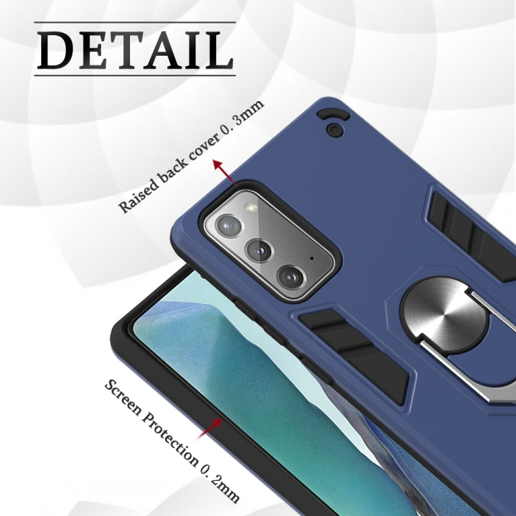 For Samsung Galaxy Note20 2 in 1 Armour Series PC + TPU Protective Case with Ring Holder