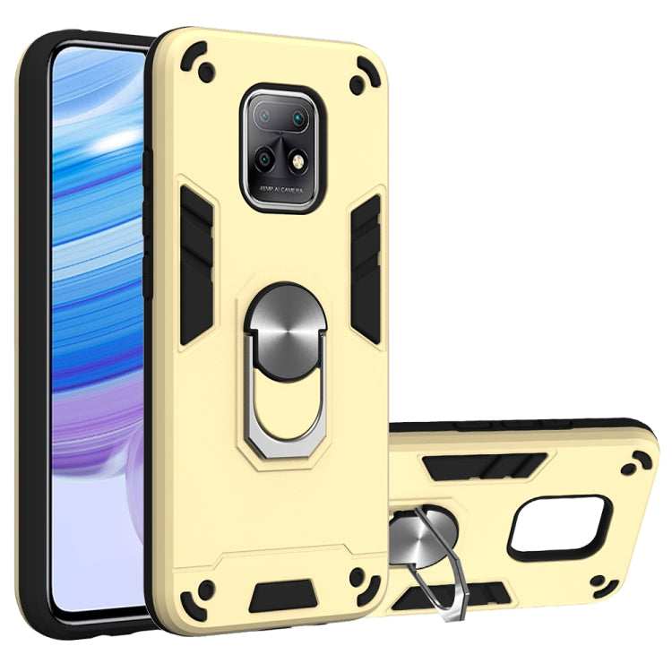For Xiaomi Redmi 10X 5G / 10X Pro 5G 2 in 1 Armour Series PC + TPU Protective Case with Ring Holder