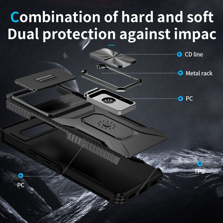 For Google Pixel 7a Sliding Camshield Holder Phone Case