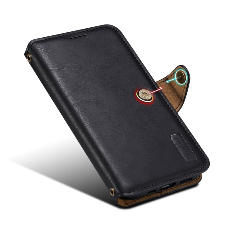 For iPhone 16 Plus Denior Cowhide Texture Wallet Style Leather Phone Case