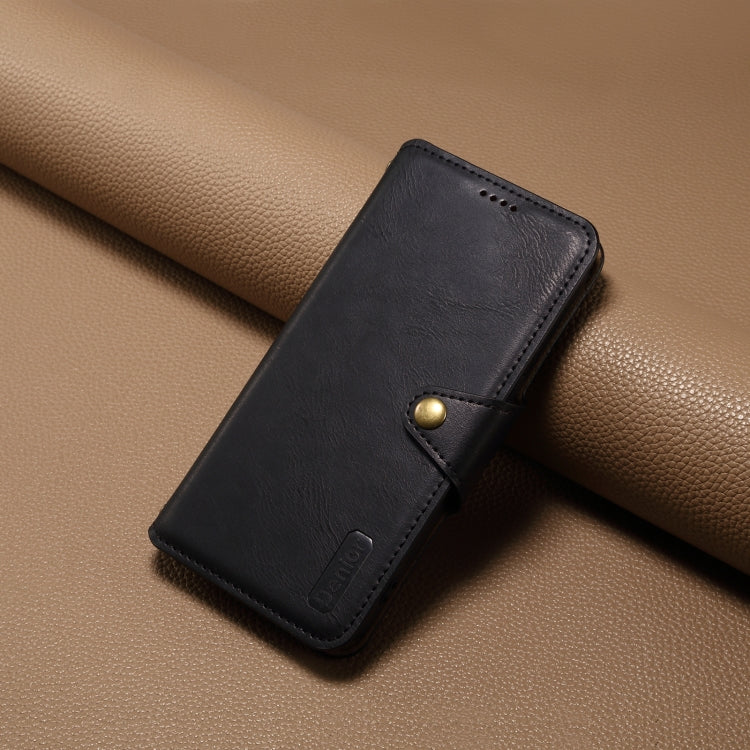 For iPhone 16 Denior Cowhide Texture Wallet Style Leather Phone Case