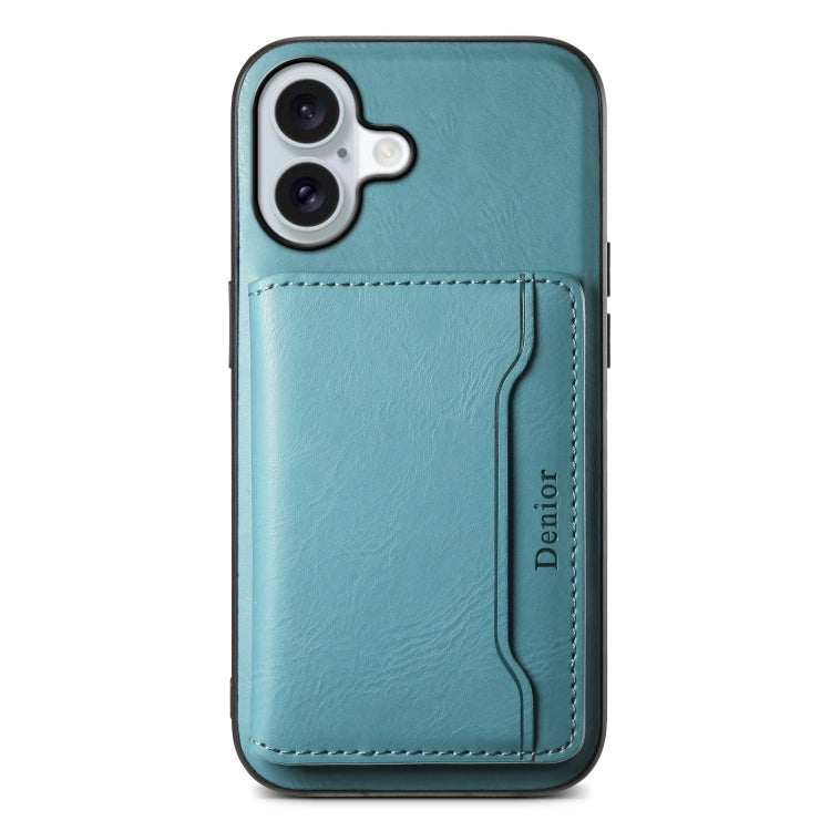 For iPhone 16 Plus Denior Cowhide Texture Leather MagSafe Detachable Wallet Phone Case