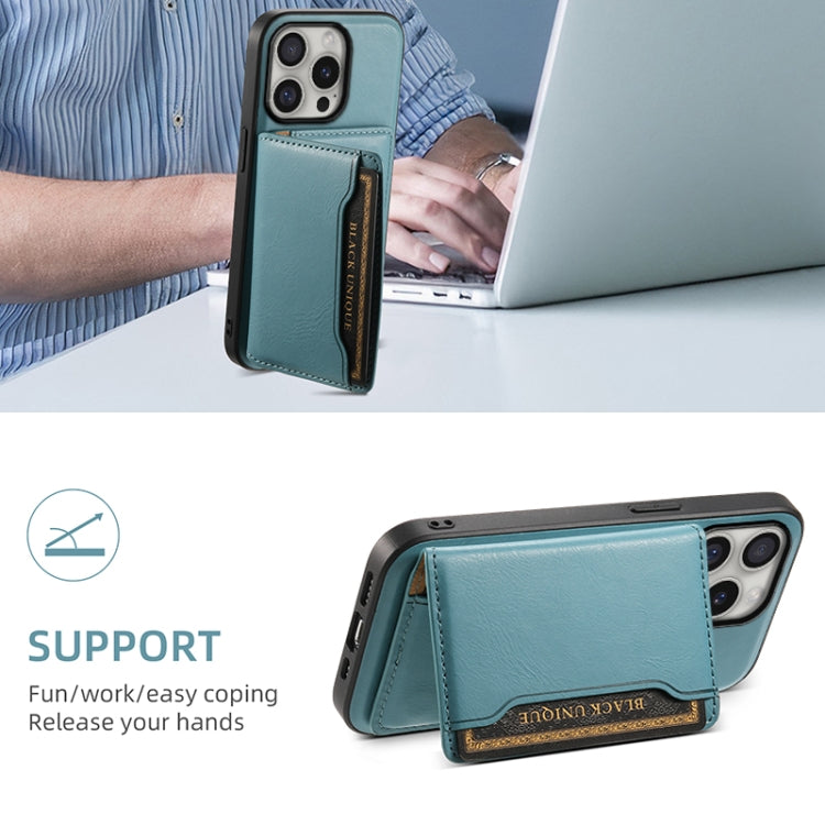 For iPhone 16 Pro Max Denior Cowhide Texture Leather MagSafe Detachable Wallet Phone Case