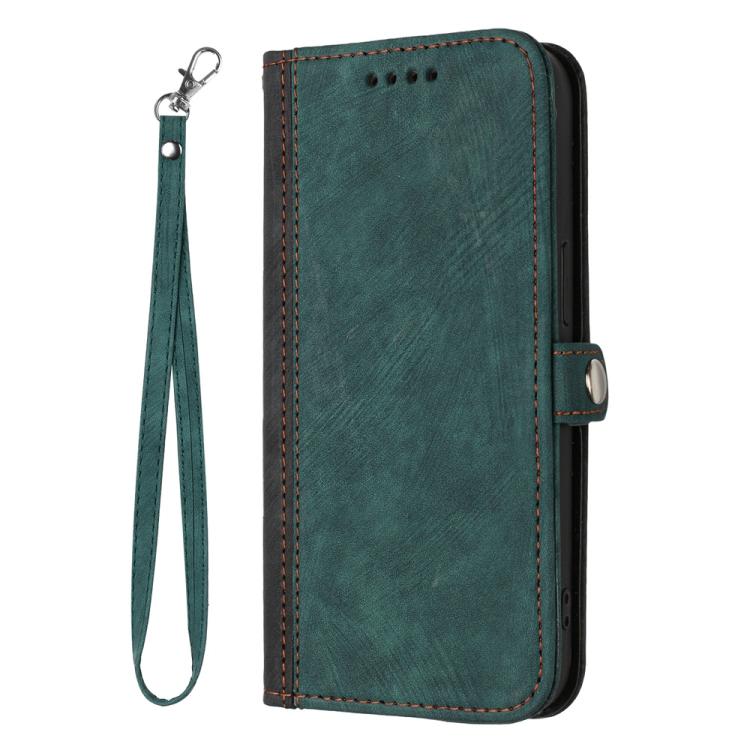 For OnePlus 15 Side Buckle Double Fold Hand Strap Leather Phone Case