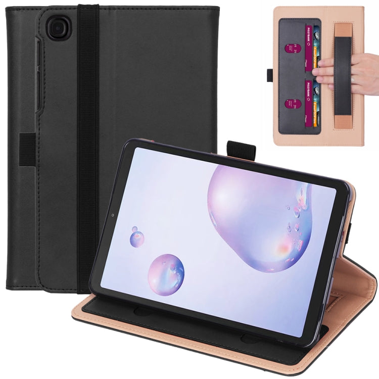 For Samsung Galaxy Tab A7.0 T500 (2020) Retro Texture PU + TPU Horizontal Flip Leather Case with Holder & Card Slots & Hand Strap