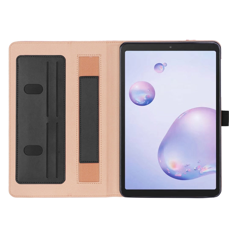 For Samsung Galaxy Tab A7.0 T500 (2020) Retro Texture PU + TPU Horizontal Flip Leather Case with Holder & Card Slots & Hand Strap