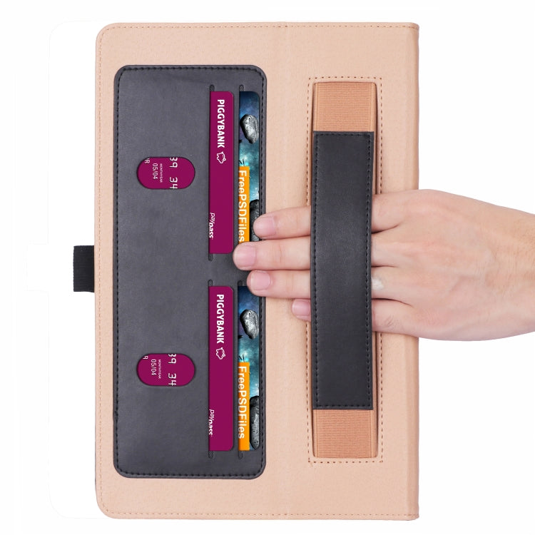 For Samsung Galaxy Tab A7.0 T500 (2020) Retro Texture PU + TPU Horizontal Flip Leather Case with Holder & Card Slots & Hand Strap