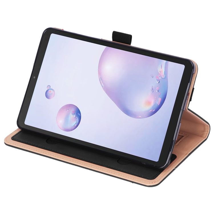 For Samsung Galaxy Tab A7.0 T500 (2020) Retro Texture PU + TPU Horizontal Flip Leather Case with Holder & Card Slots & Hand Strap