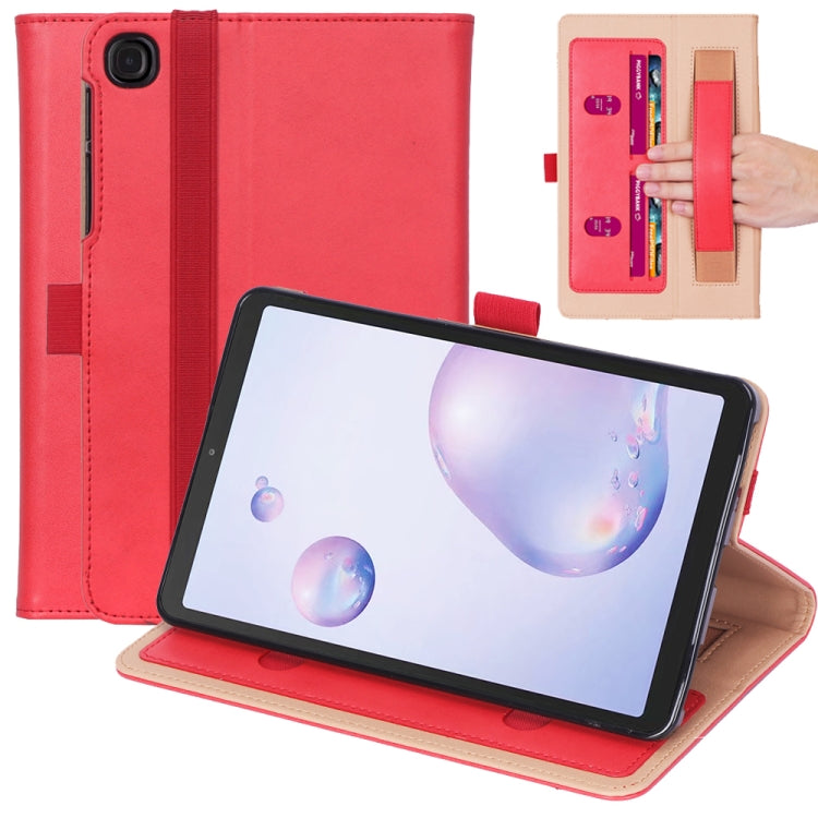 For Samsung Galaxy Tab A7.0 T500 (2020) Retro Texture PU + TPU Horizontal Flip Leather Case with Holder & Card Slots & Hand Strap