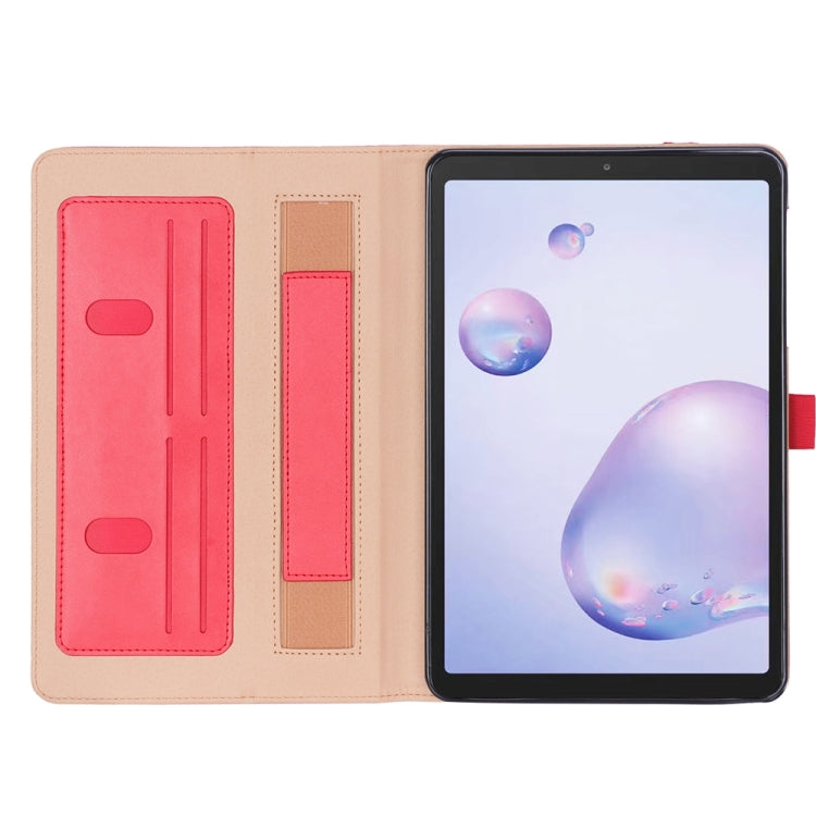 For Samsung Galaxy Tab A7.0 T500 (2020) Retro Texture PU + TPU Horizontal Flip Leather Case with Holder & Card Slots & Hand Strap