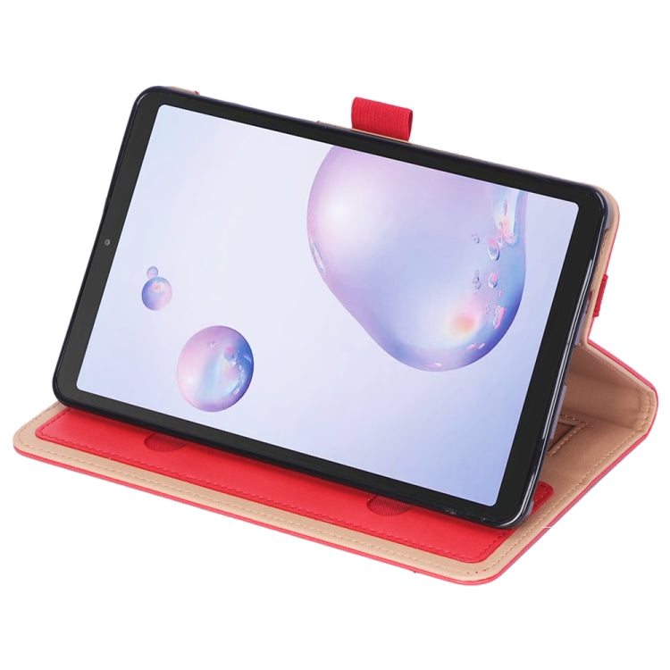 For Samsung Galaxy Tab A7.0 T500 (2020) Retro Texture PU + TPU Horizontal Flip Leather Case with Holder & Card Slots & Hand Strap