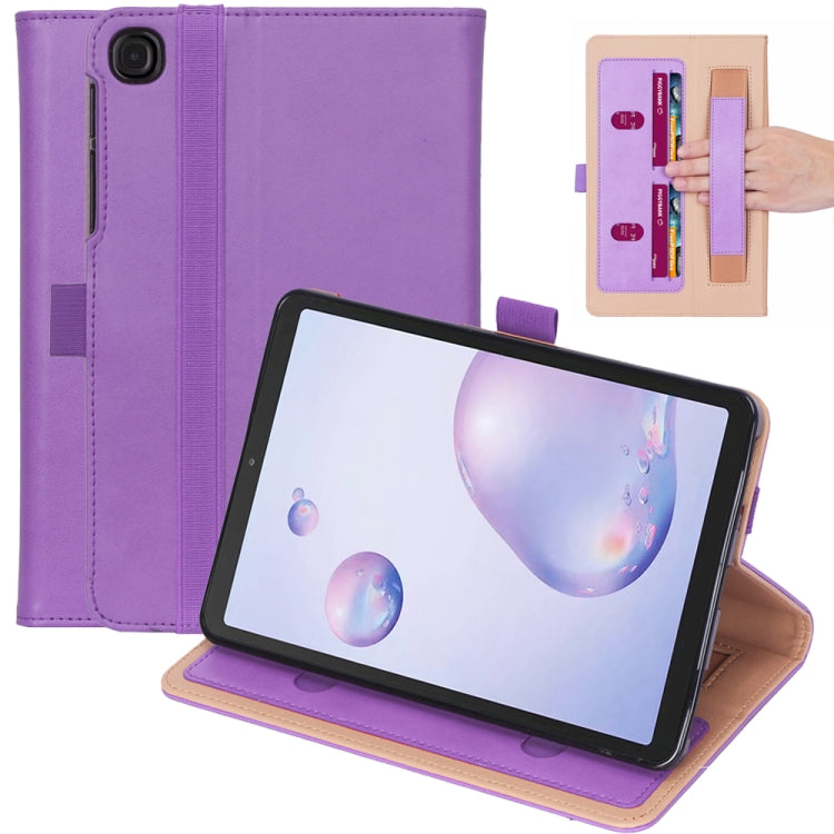 For Samsung Galaxy Tab A7.0 T500 (2020) Retro Texture PU + TPU Horizontal Flip Leather Case with Holder & Card Slots & Hand Strap