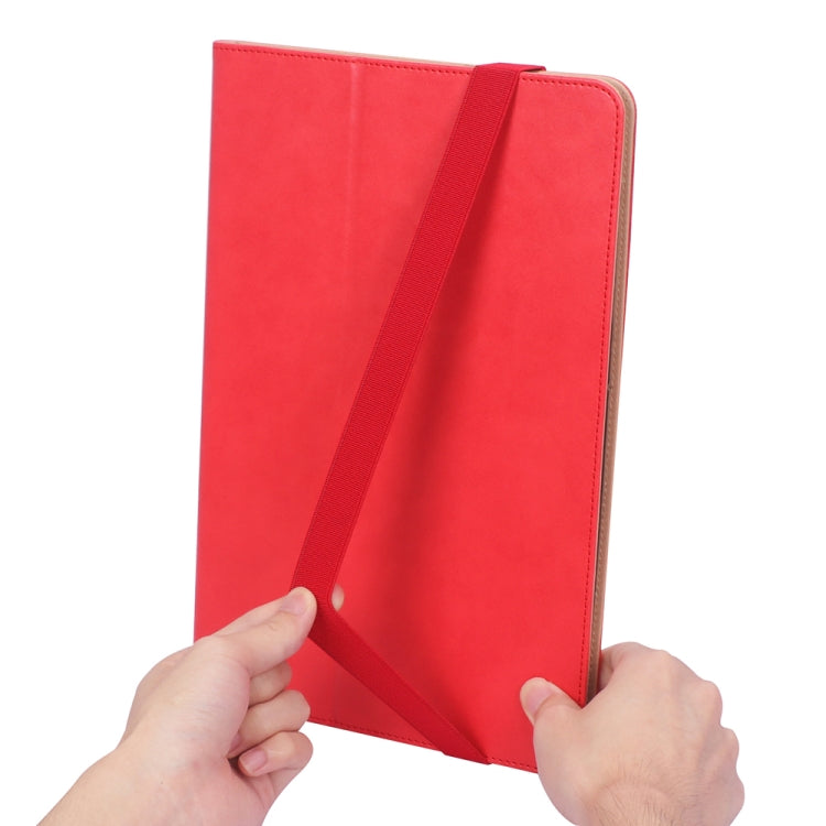 For Samsung Galaxy Tab S7 Plus T970 (2020) Retro Texture PU + TPU Horizontal Flip Leather Case with Holder & Card Slots & Hand Strap