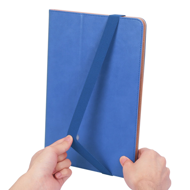 For Samsung Galaxy Tab S7 Plus T970 (2020) Retro Texture PU + TPU Horizontal Flip Leather Case with Holder & Card Slots & Hand Strap