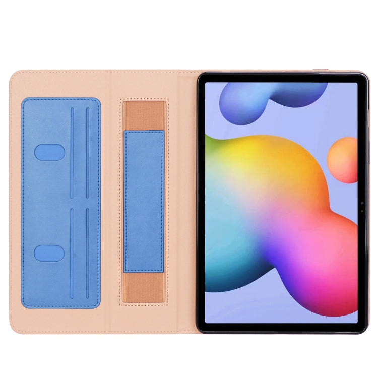 For Samsung Galaxy Tab S7 Plus T970 (2020) Retro Texture PU + TPU Horizontal Flip Leather Case with Holder & Card Slots & Hand Strap