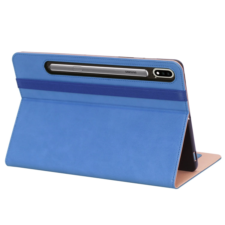 For Samsung Galaxy Tab S7 Plus T970 (2020) Retro Texture PU + TPU Horizontal Flip Leather Case with Holder & Card Slots & Hand Strap