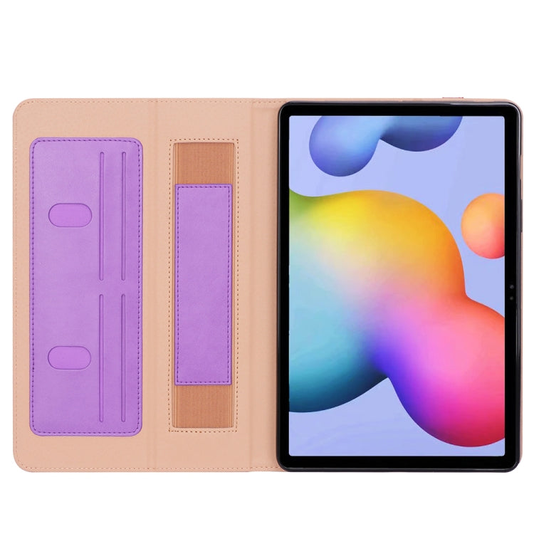 For Samsung Galaxy Tab S7 Plus T970 (2020) Retro Texture PU + TPU Horizontal Flip Leather Case with Holder & Card Slots & Hand Strap