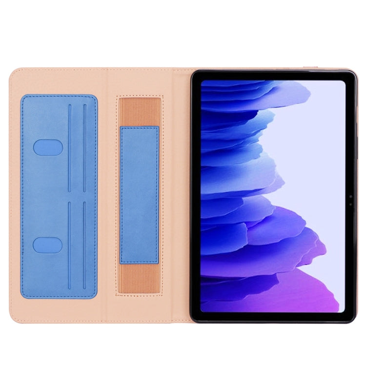For Samsung Galaxy Tab S7 T870 (2020) Retro Texture PU + TPU Horizontal Flip Leather Case with Holder & Card Slots & Hand Strap
