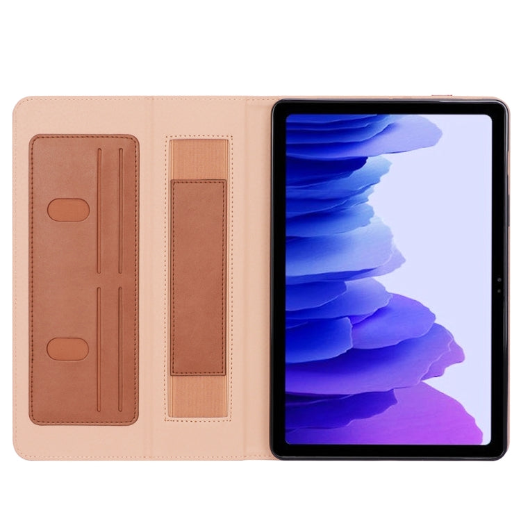 For Samsung Galaxy Tab S7 T870 (2020) Retro Texture PU + TPU Horizontal Flip Leather Case with Holder & Card Slots & Hand Strap